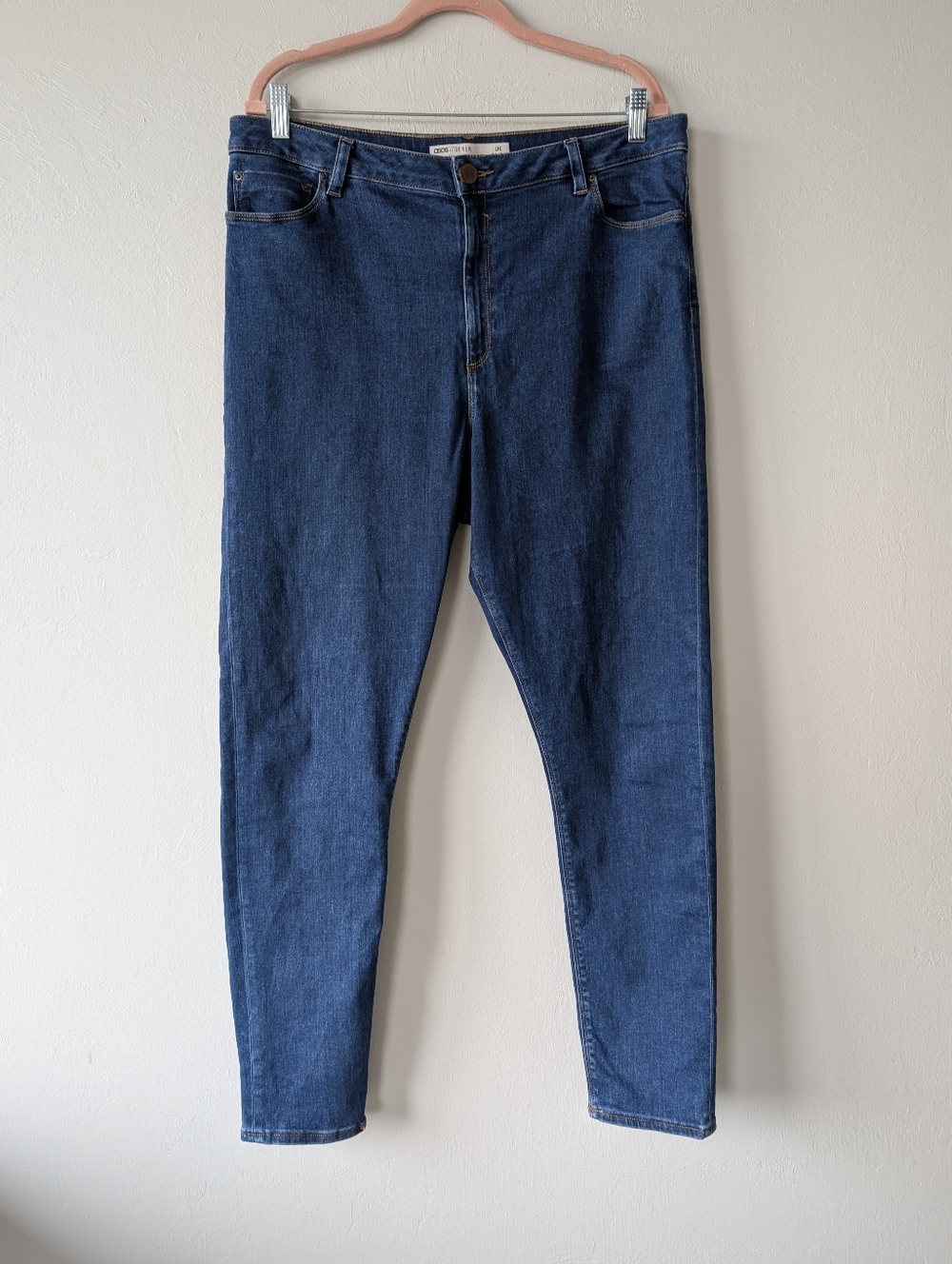 ASOS Blue Denim Skinny Jeans Men's Straight Size 36X34